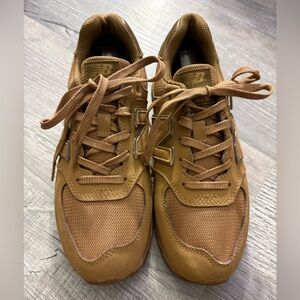New Balance 574 Mono Wheat Mono Collection in Wheat/Wheat ML574Fh2 5Y 5 mens
